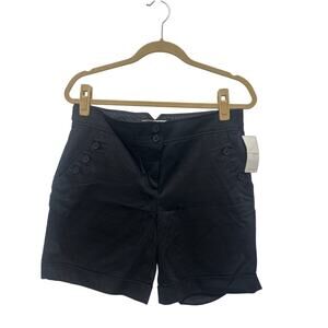 Sag Harbor Denim Coastal Sailor Front Buttons Bermuda Shorts NWT
